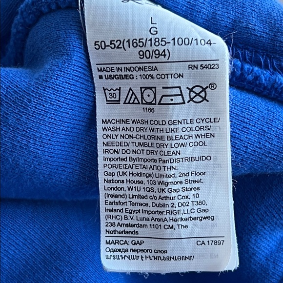 Yeezy Gap Men’s Hoodie - Blue - Picture 4 of 5